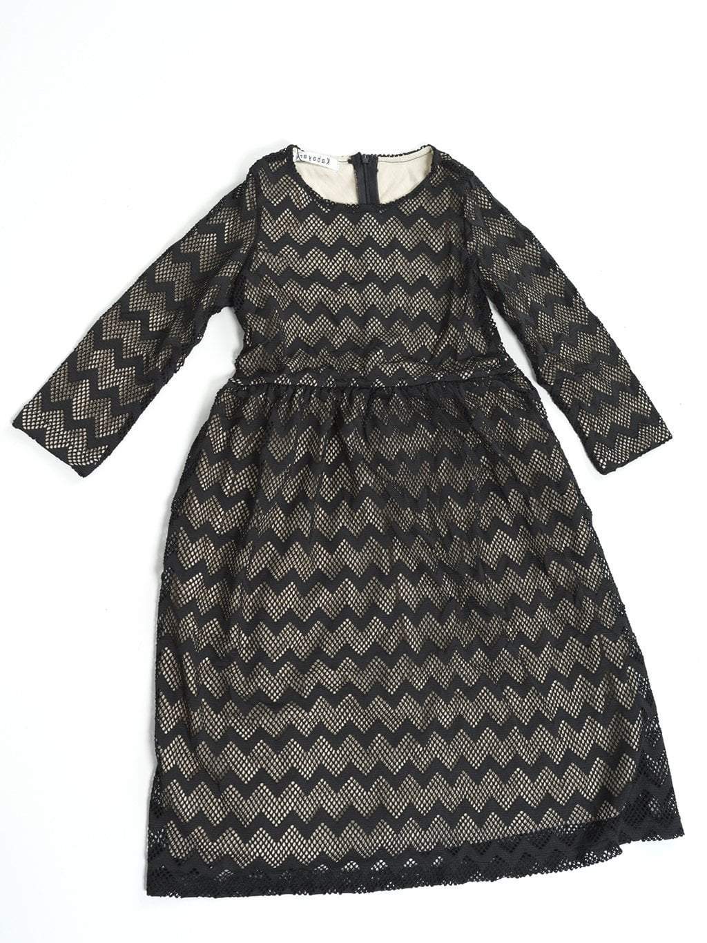 Kids Black chevron lace Kabayare