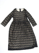 Kids Black chevron lace Kabayare