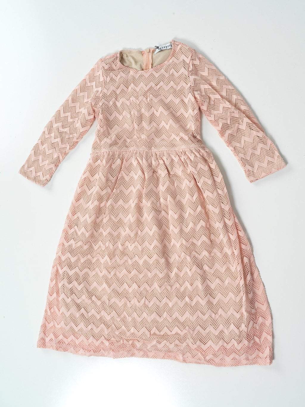 Kids Blush chevron lace Kabayare