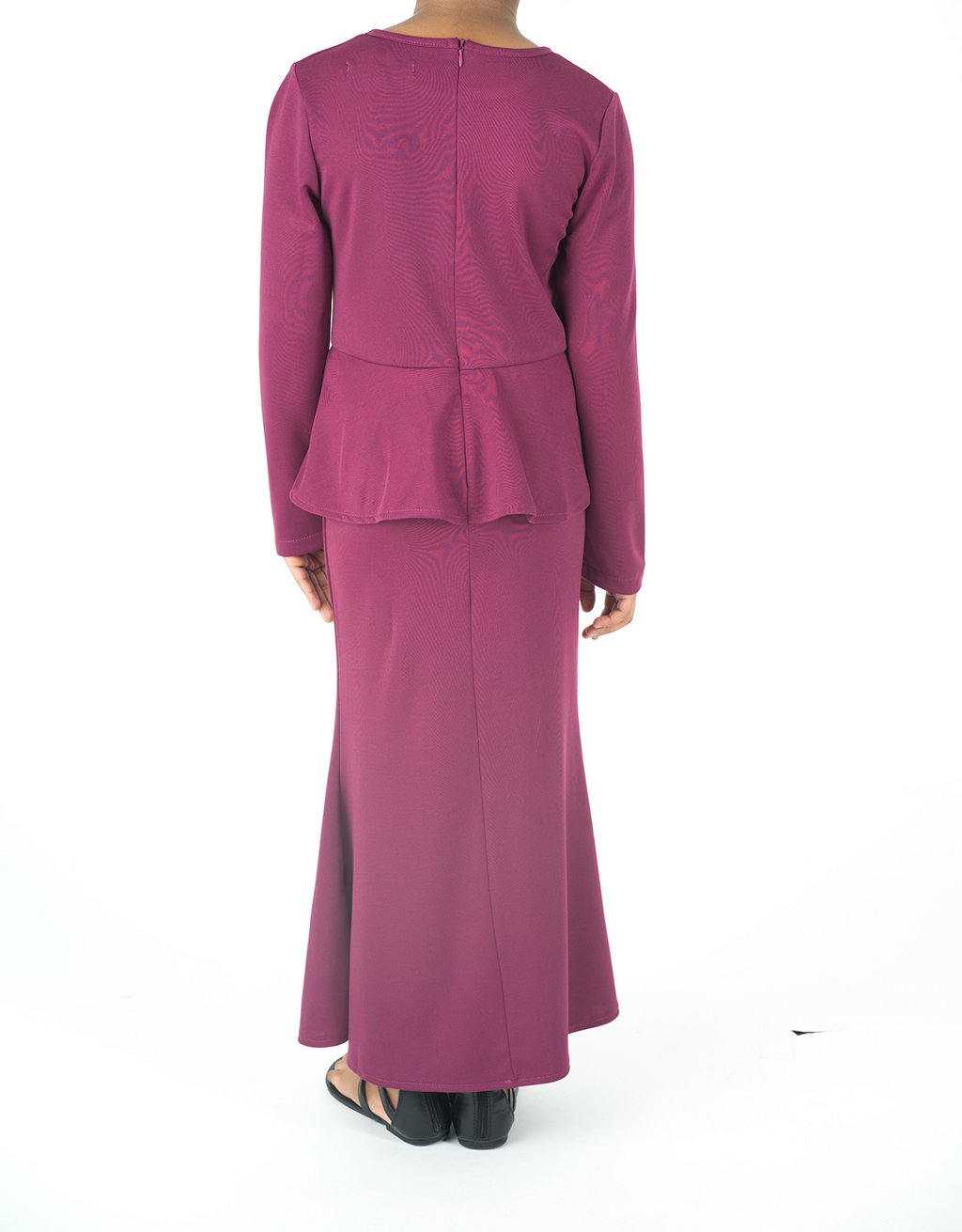 kids long sleeve peplum dress Kabayare