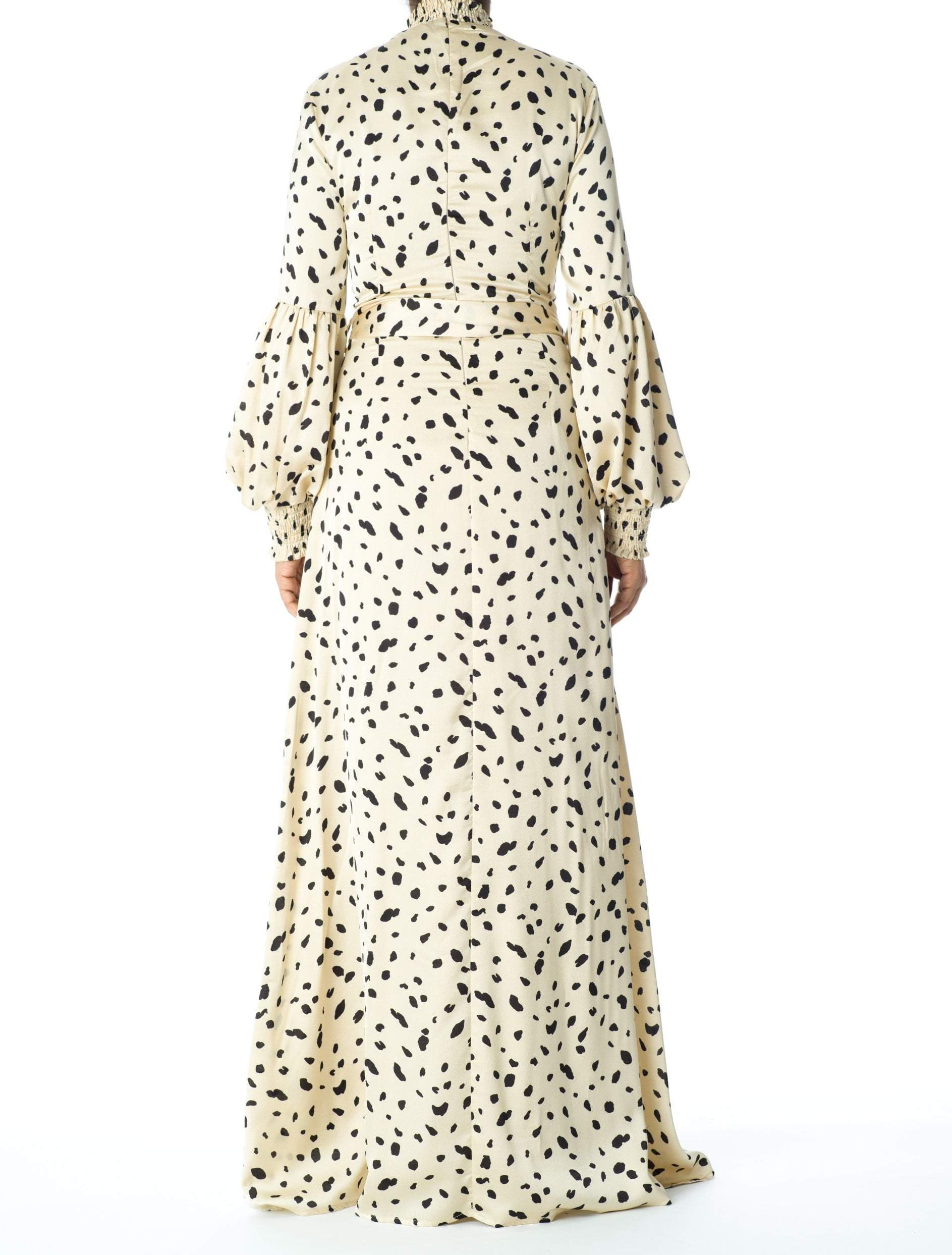 Known To Be Wild Satin Maxi Dress Kabayare