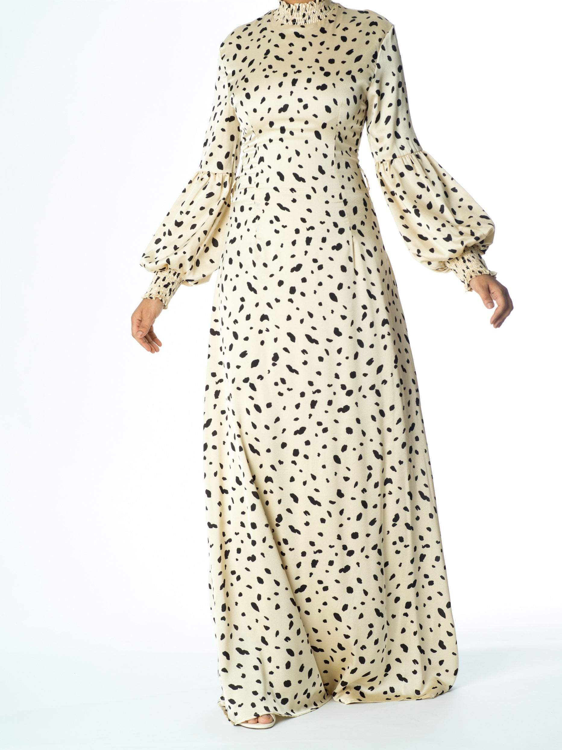 Known To Be Wild Satin Maxi Dress Kabayare