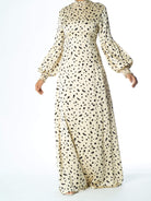 Known To Be Wild Satin Maxi Dress Kabayare
