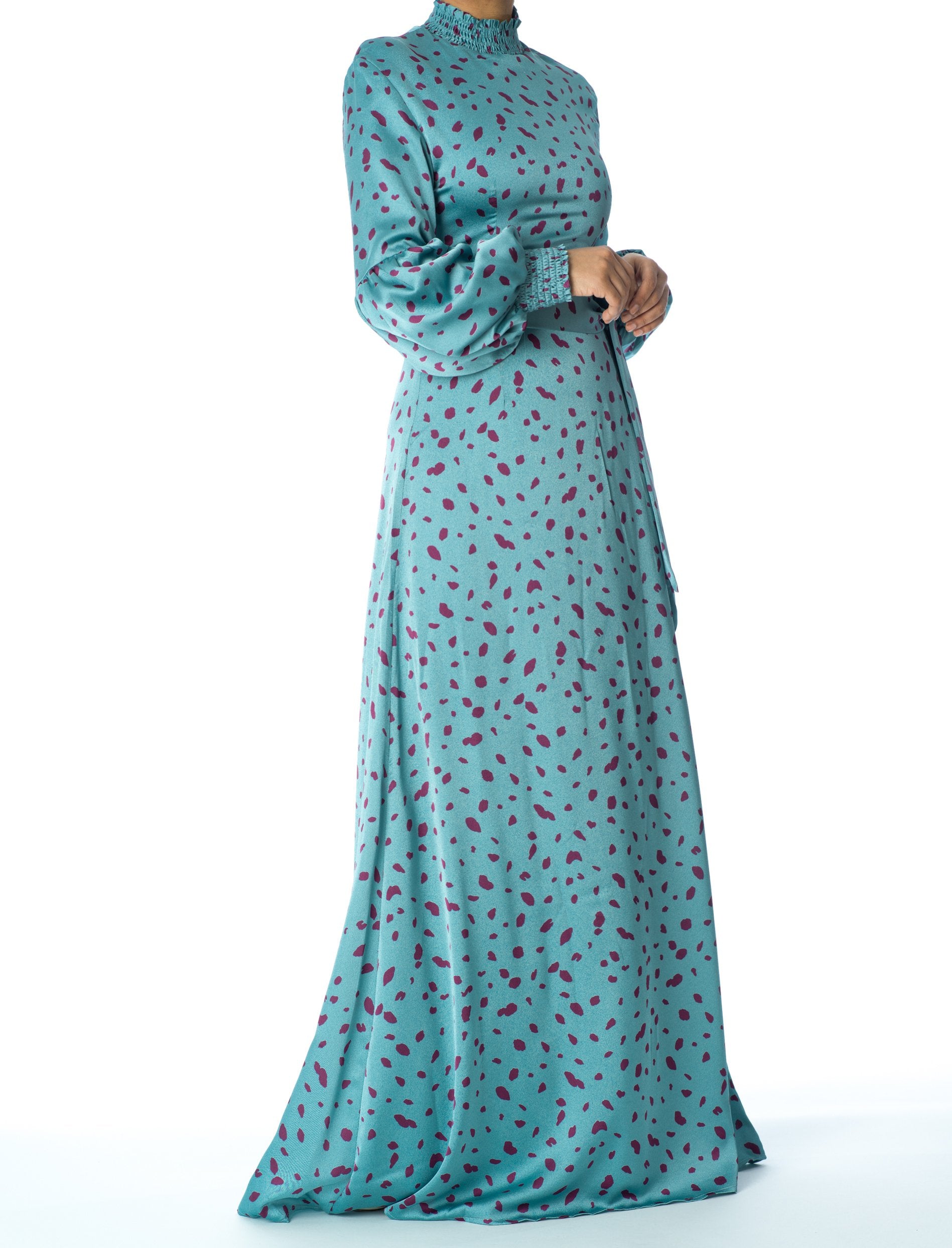 Known To Be Wild Satin Maxi Dress Kabayare