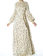 Known To Be Wild Satin Maxi Dress Kabayare