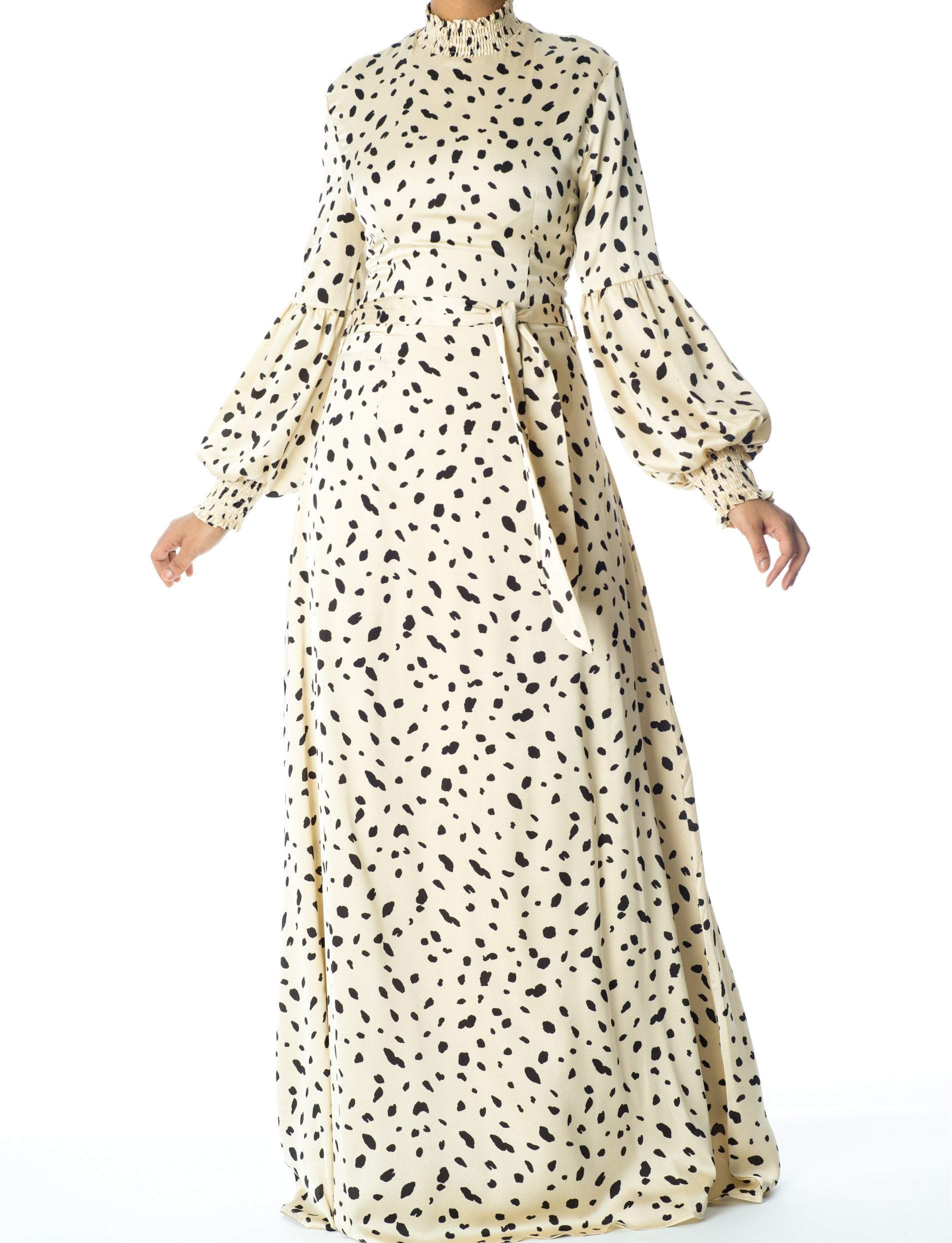 Known To Be Wild Satin Maxi Dress Kabayare