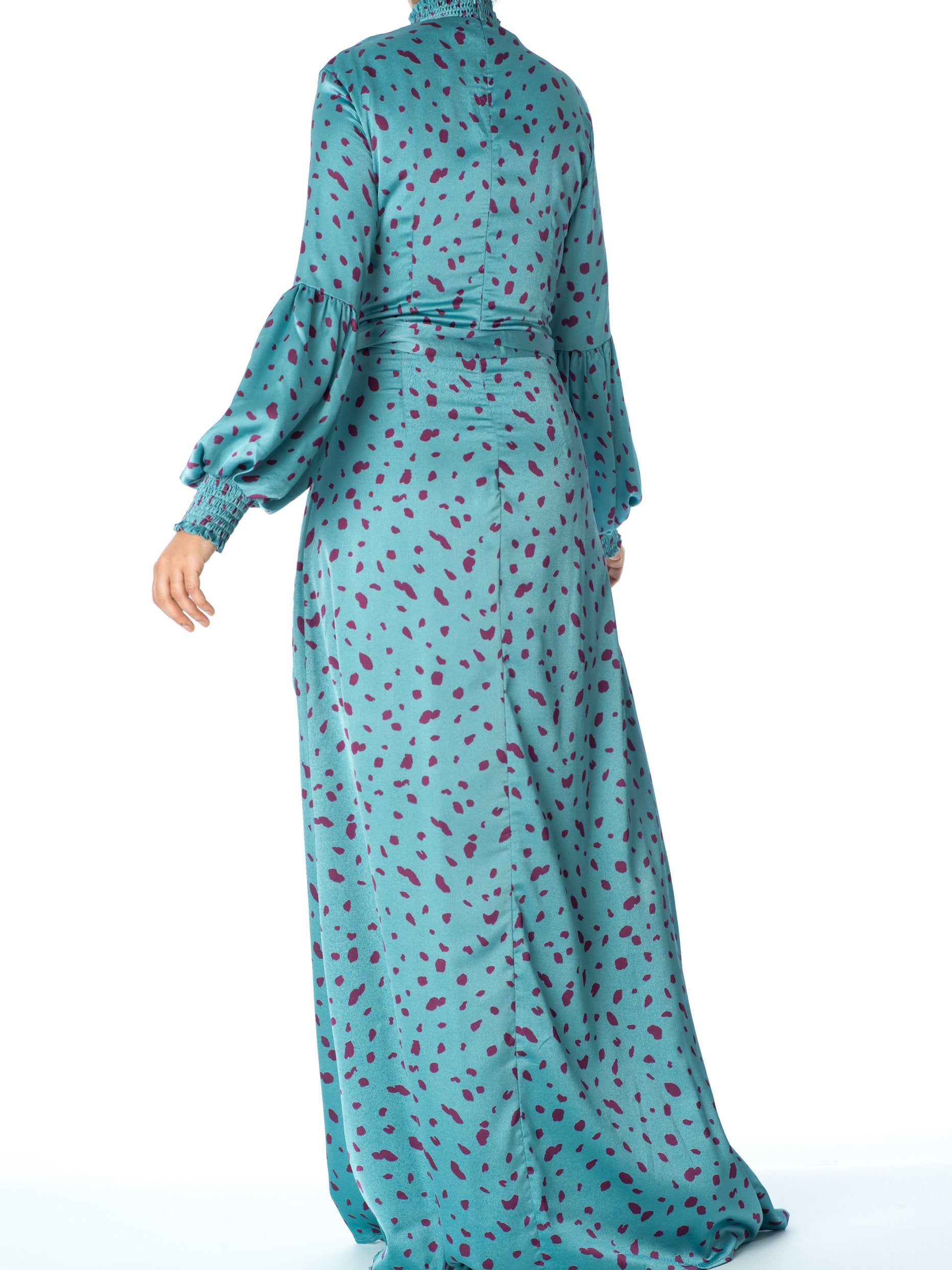 Known To Be Wild Satin Maxi Dress Kabayare