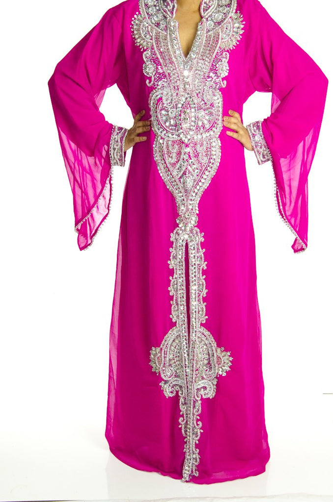 Lady in Pink Khaleeji Dress Kabayare