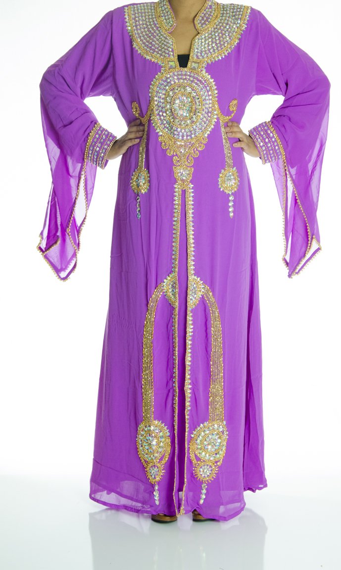 Lavender Falls Khaleeji Dresss Kabayare