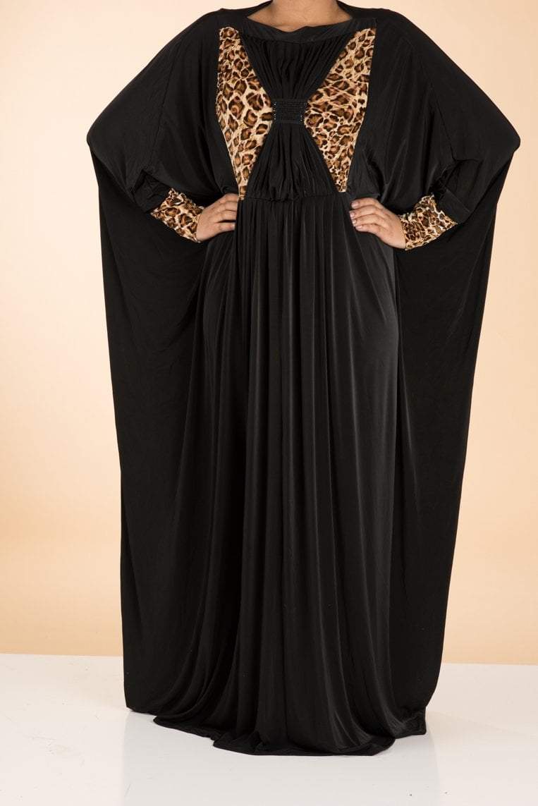 Leopard Butterfly Abaya Kabayare