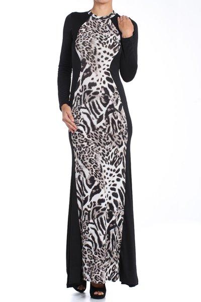 Leopard Curve Appeal Maxi Dress Kabayare