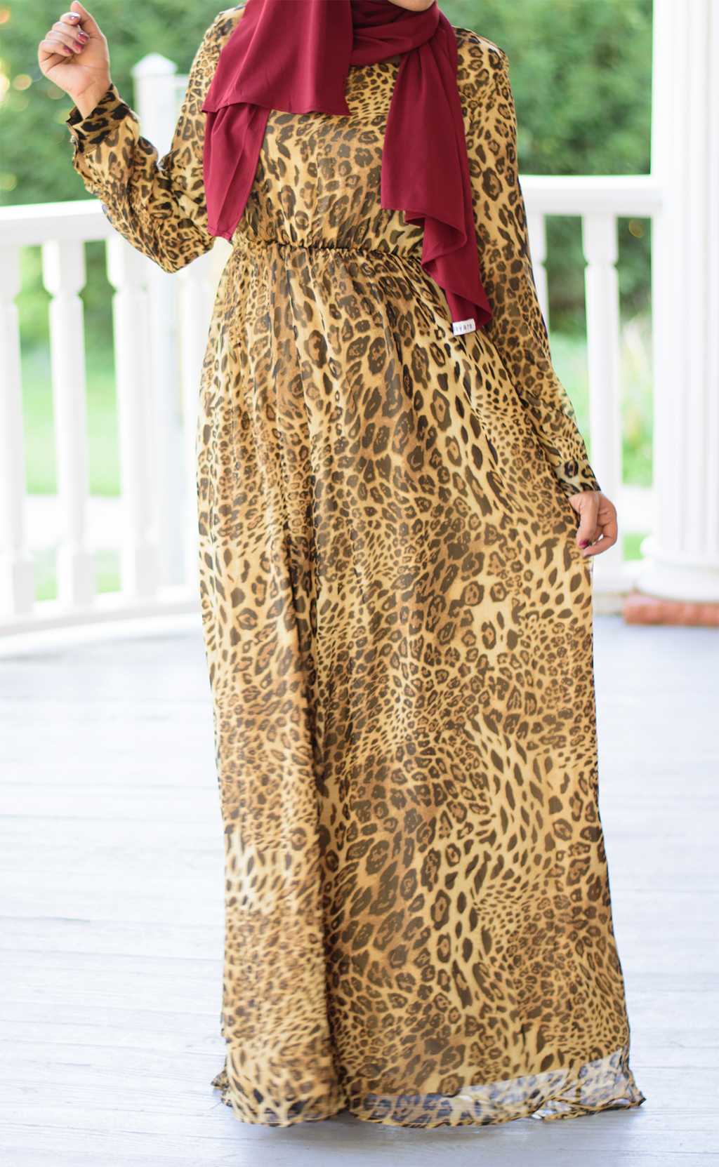 Leopard print Maxi dress Kabayare