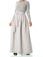 Light gray Fitted & flared skirt Kabayare