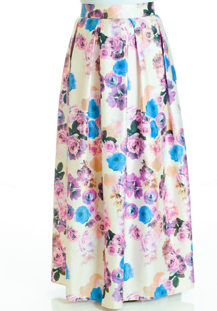 Lilac Flare Maxi Skirt Kabayare