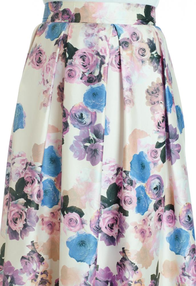 Lilac Flare Maxi Skirt Kabayare