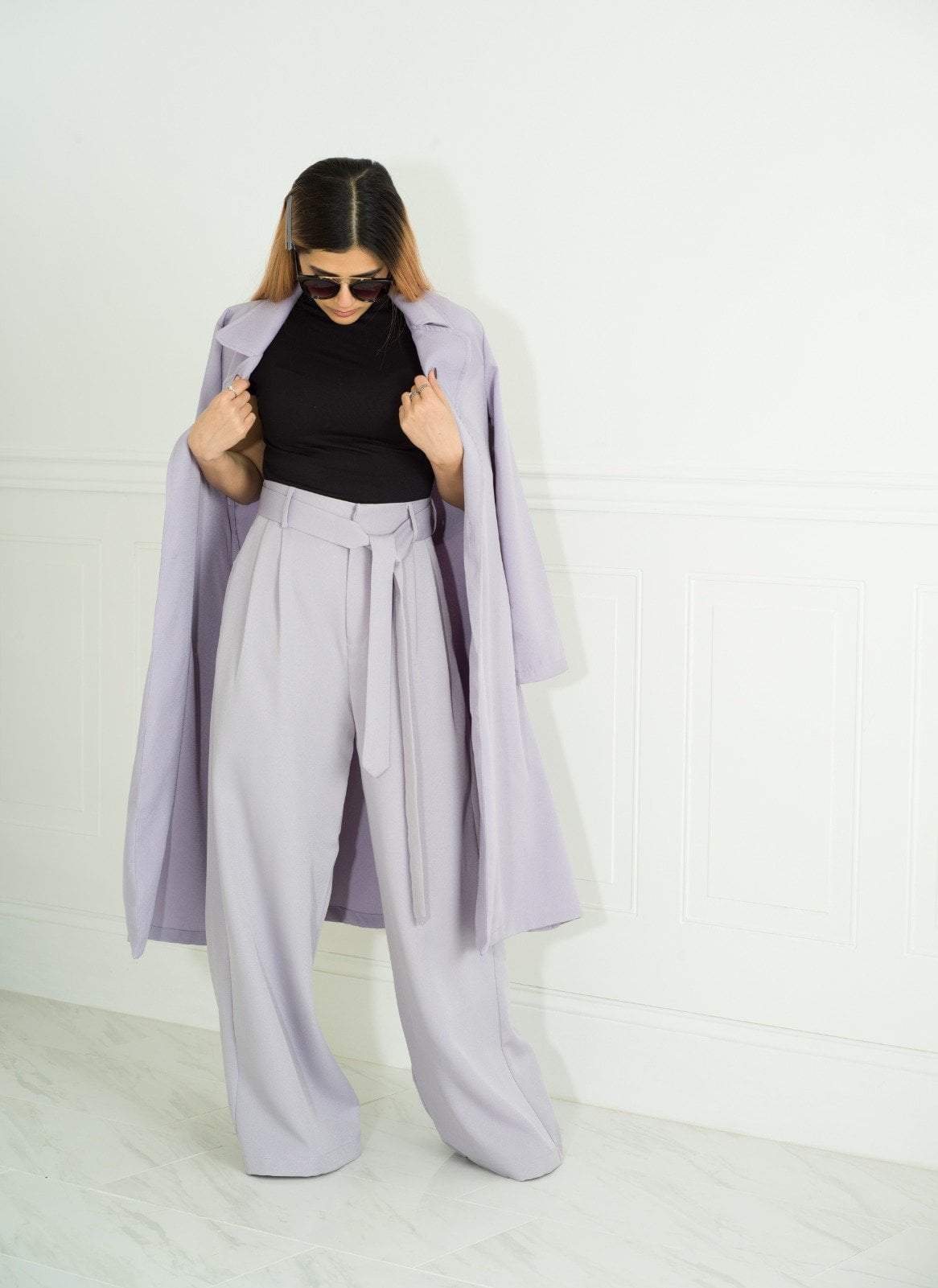 Lilac Trench Jacket Kabayare