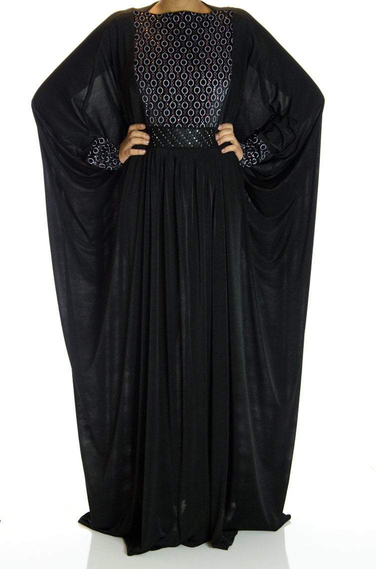 Lima Butterfly Jersey Abaya Kabayare