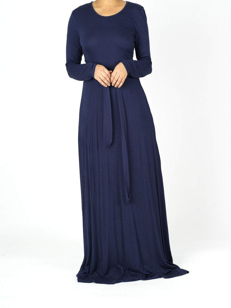 long sleeve jersey maxi dress Kabayare