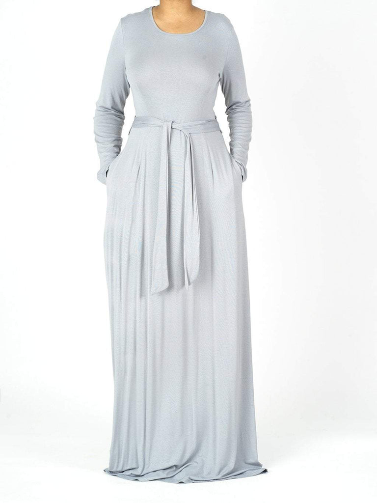 long sleeve jersey maxi dress Kabayare