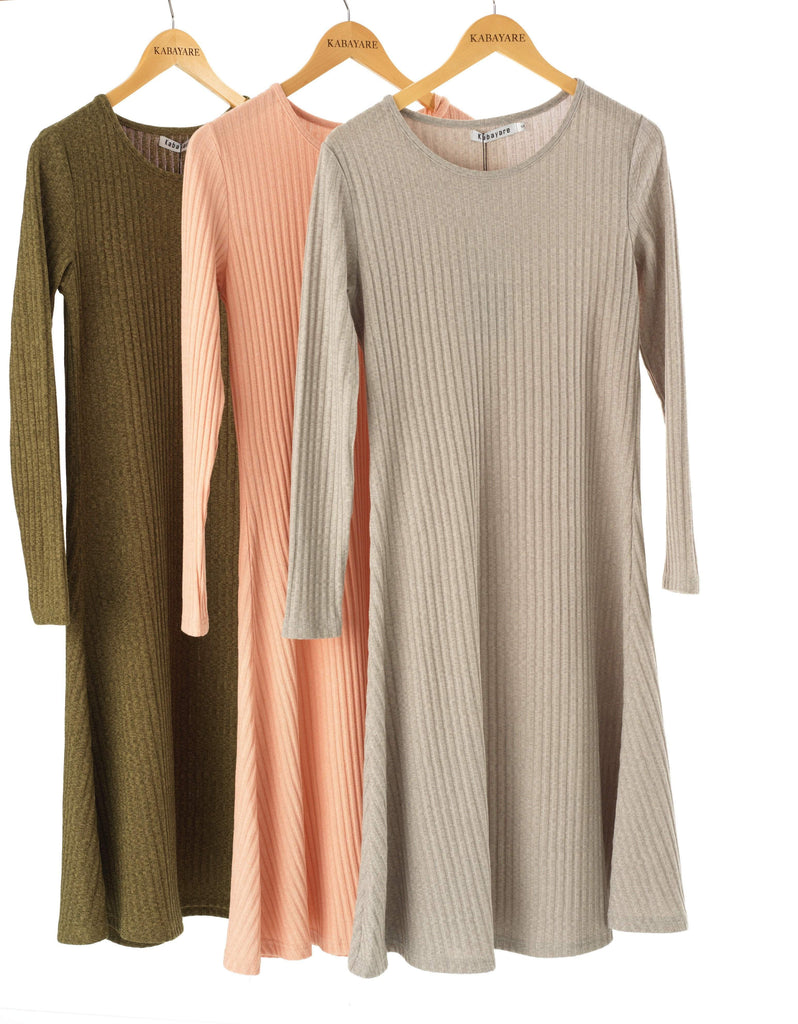 long sleeve Midi sweater dress Kabayare