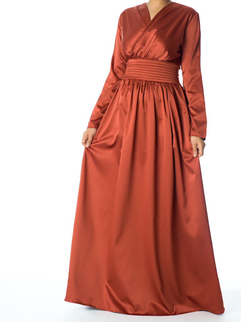 Love story satin maxi dress Kabayare