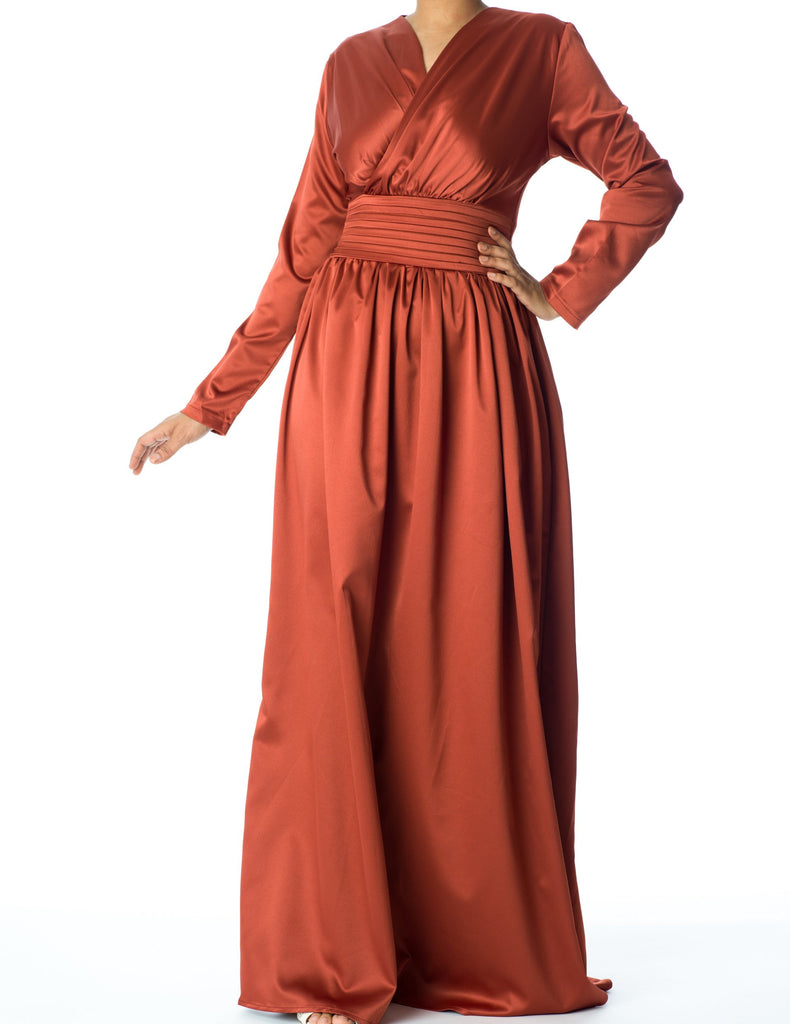 Love story satin maxi dress Kabayare