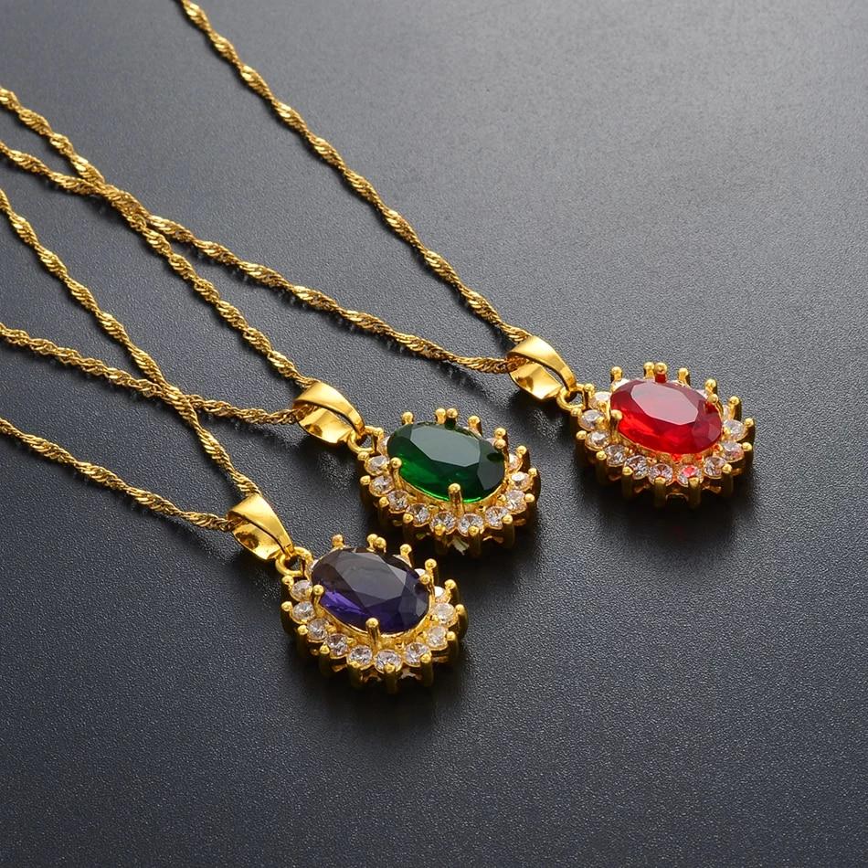 Luxe Stones Pendant Necklaces - Kabayare Fashion (6161087922354)