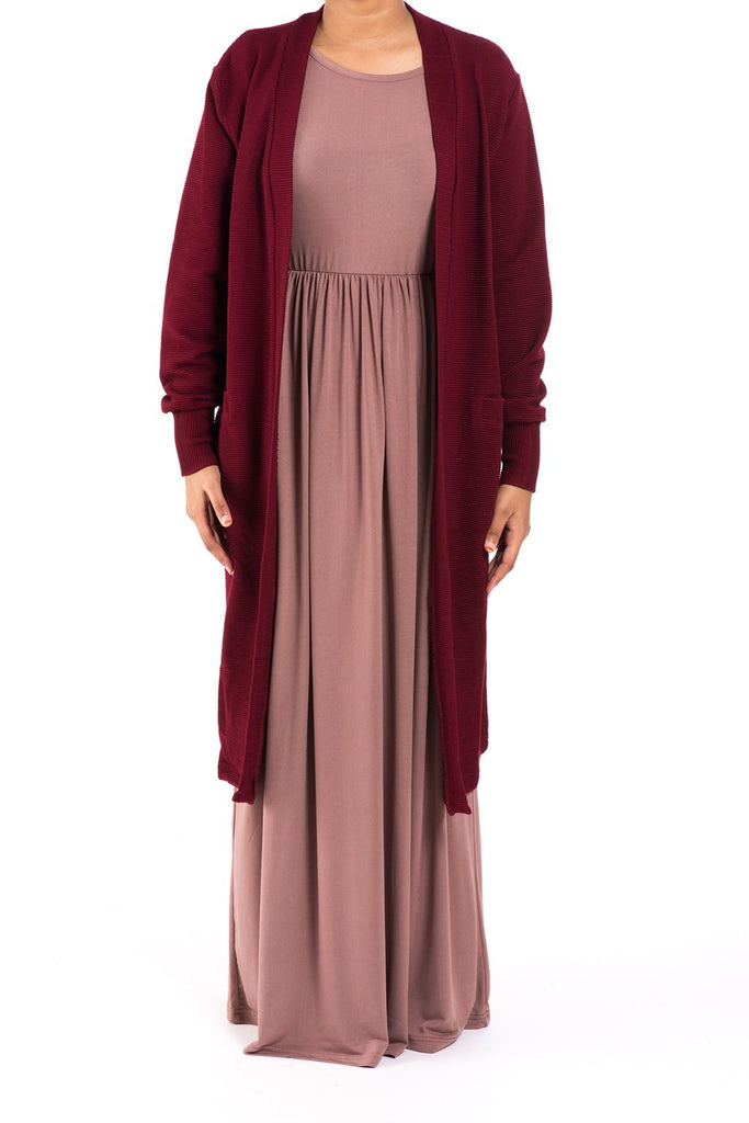 Maroon cozy signature sweater Kabayare
