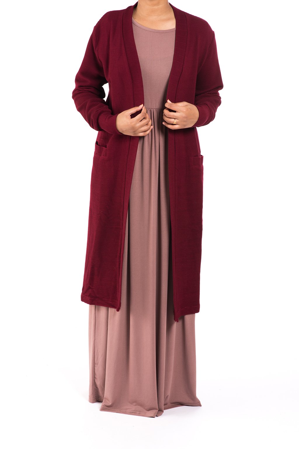 Maroon cozy signature sweater Kabayare