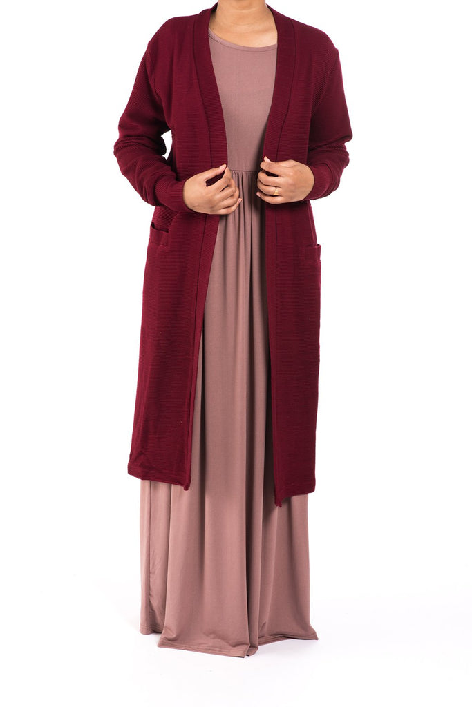 Maroon cozy signature sweater Kabayare