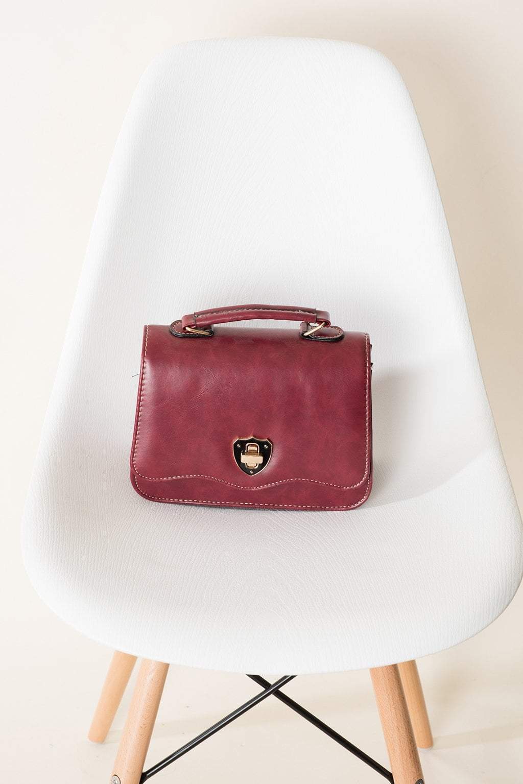 Maroon Timeless Shoulder Bag Kabayare