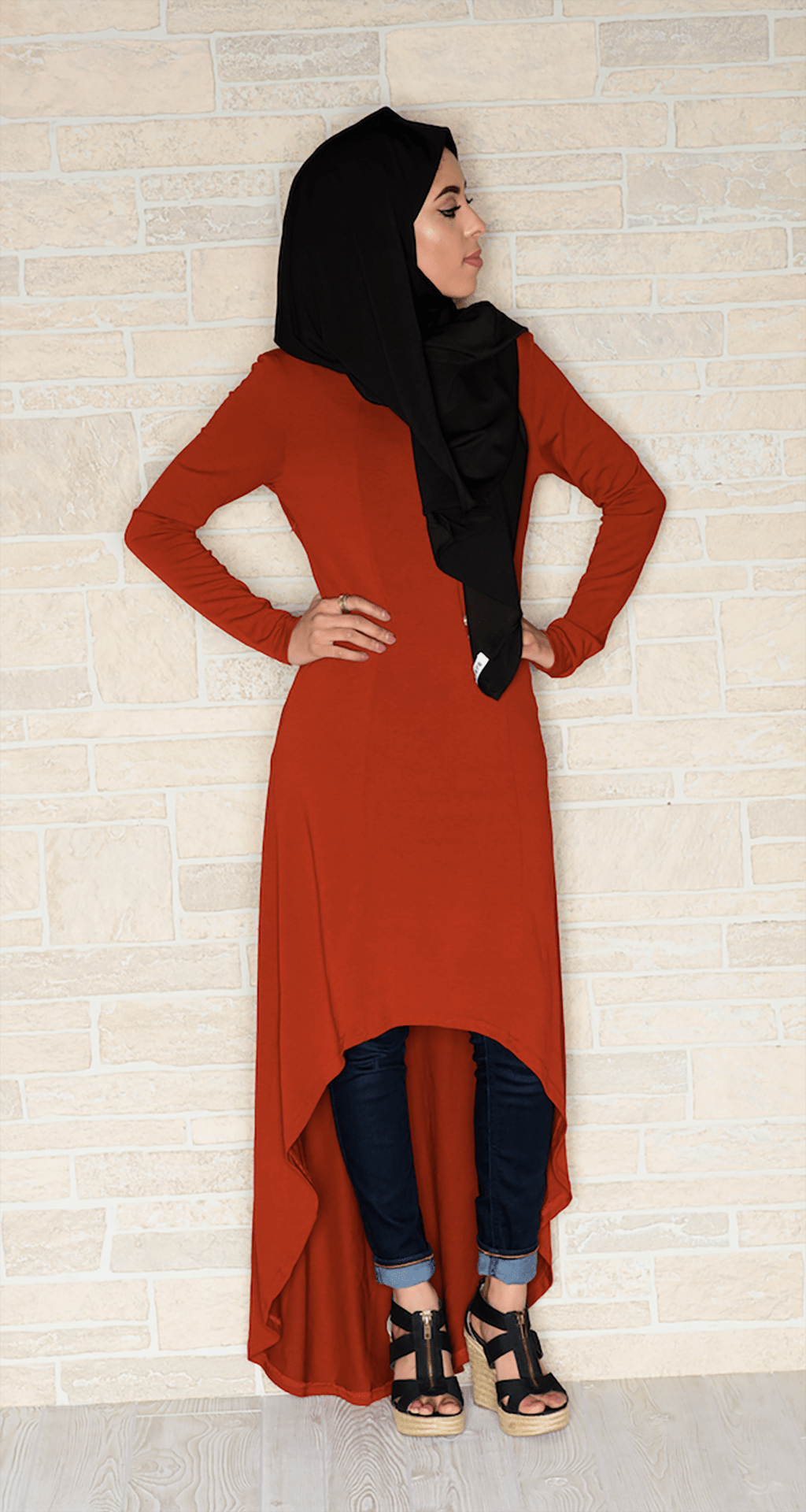 Marsala Hi-low dress Kabayare