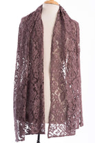 Mauve  Lace hijab Kabayare