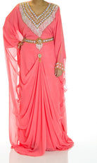 Mellow Coral Swarovski Kaftan Kabayare