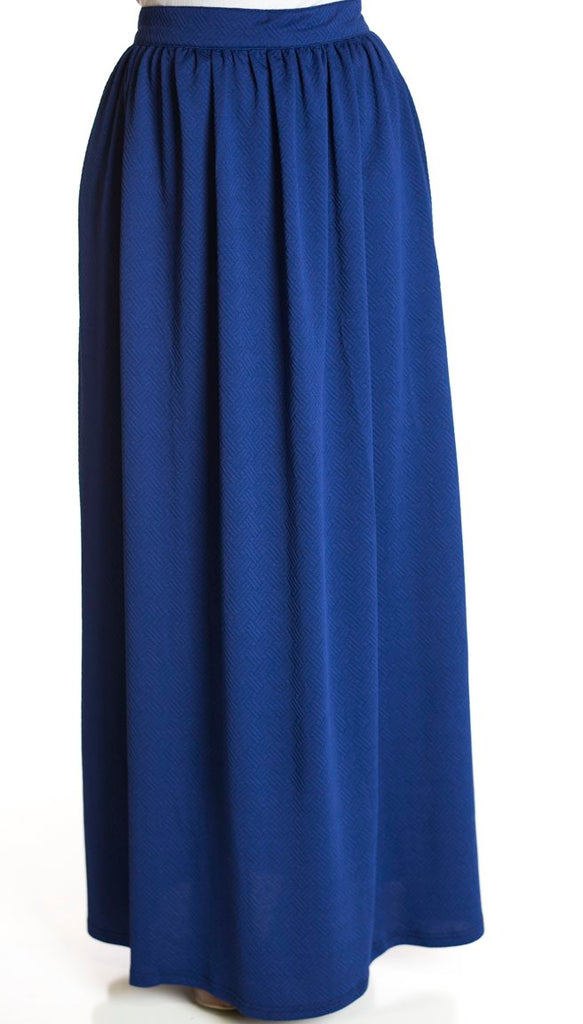 Midnight textured Maxi Skirt Kabayare