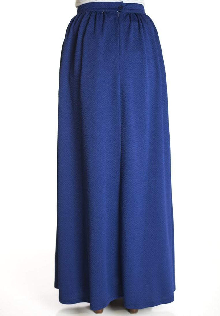 Midnight textured Maxi Skirt Kabayare