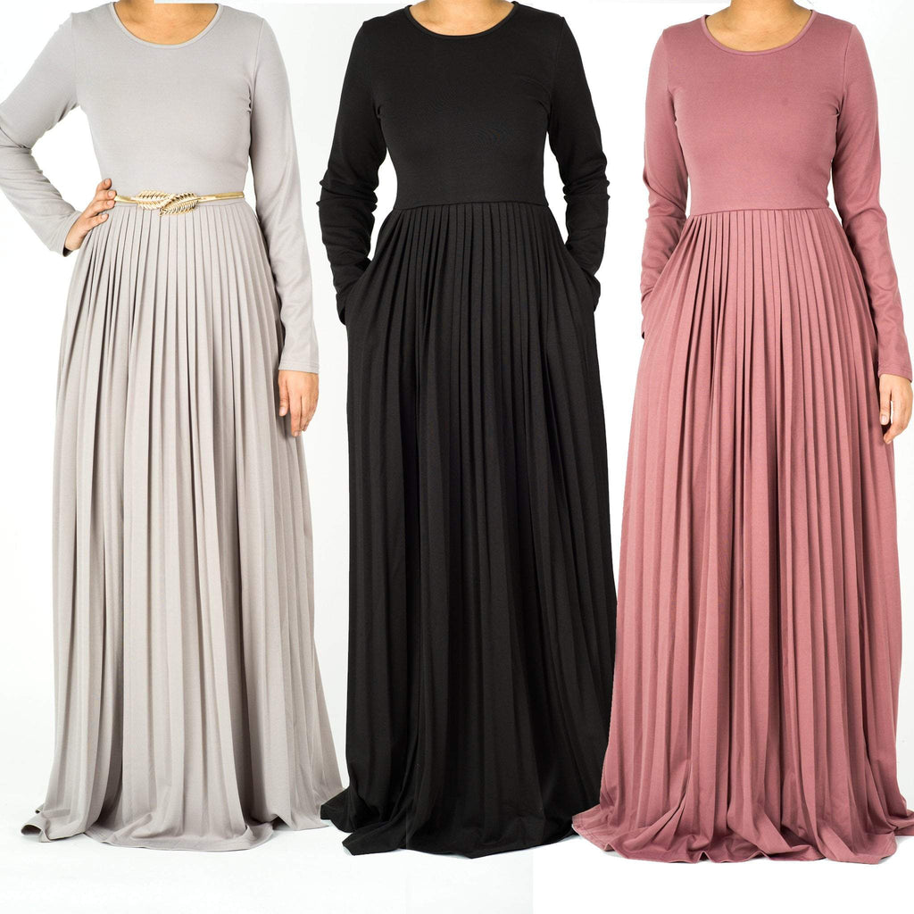 MILANA Pleated maxi dress Kabayare