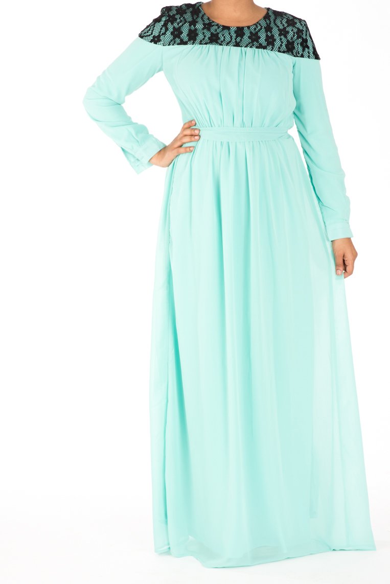 Mint Devoted Maxi Dress Kabayare