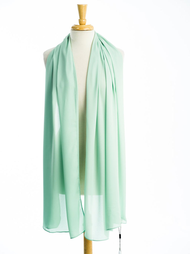 Mint Signature chiffon Hijab Kabayare