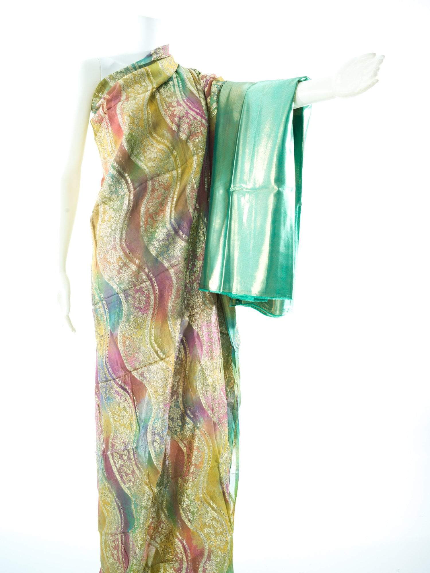 Mint waves colorful Fransawi inpired dirac set Kabayare
