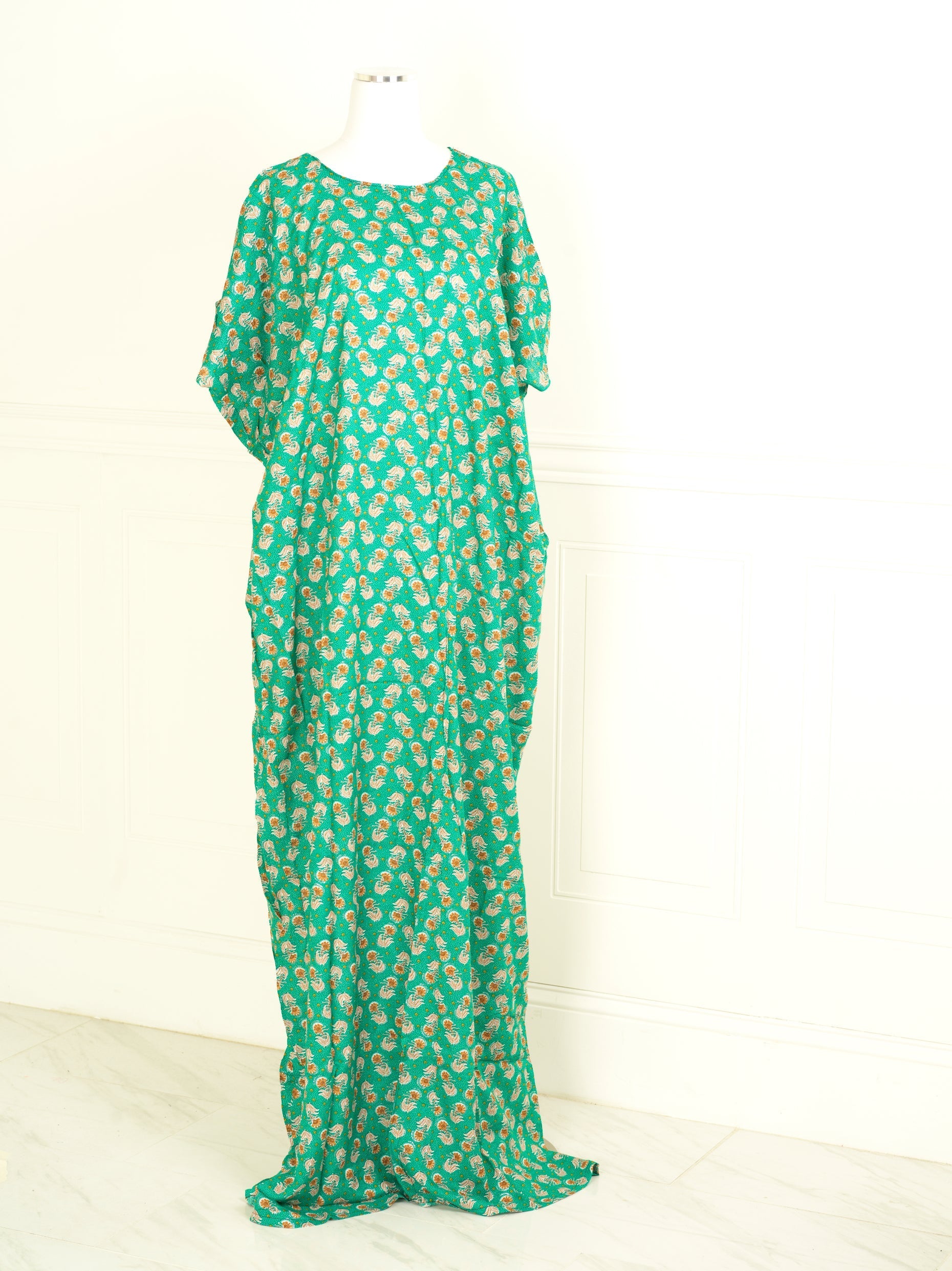Minty vibes print bati dress KF