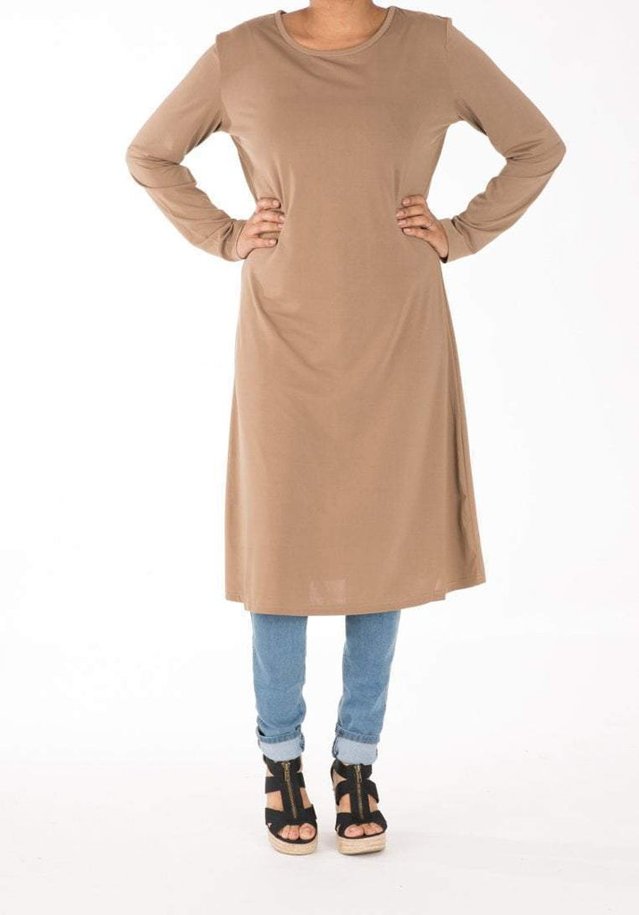 Mocha Midi Dress Kabayare