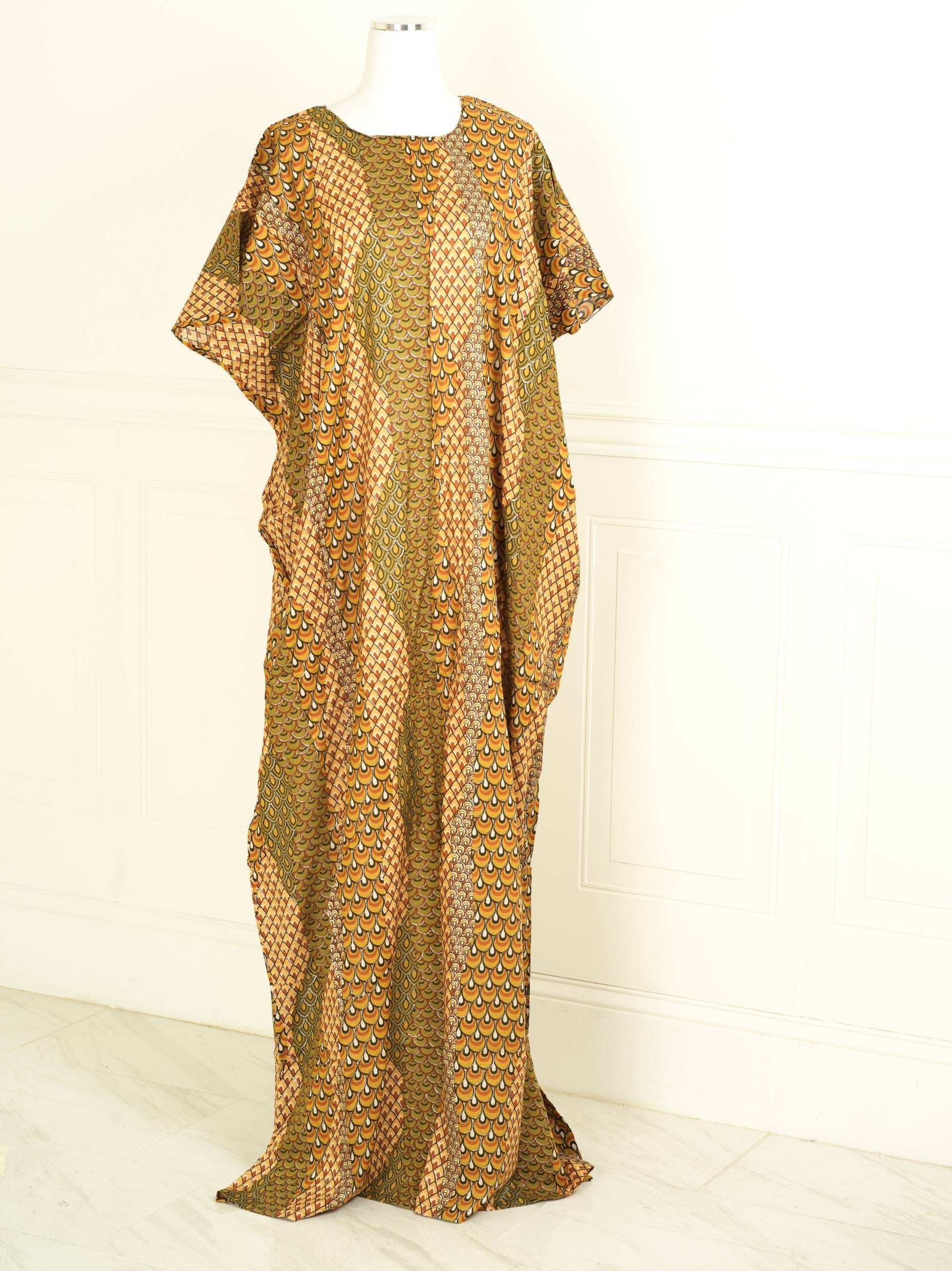 Mocha must have print bati dress KF