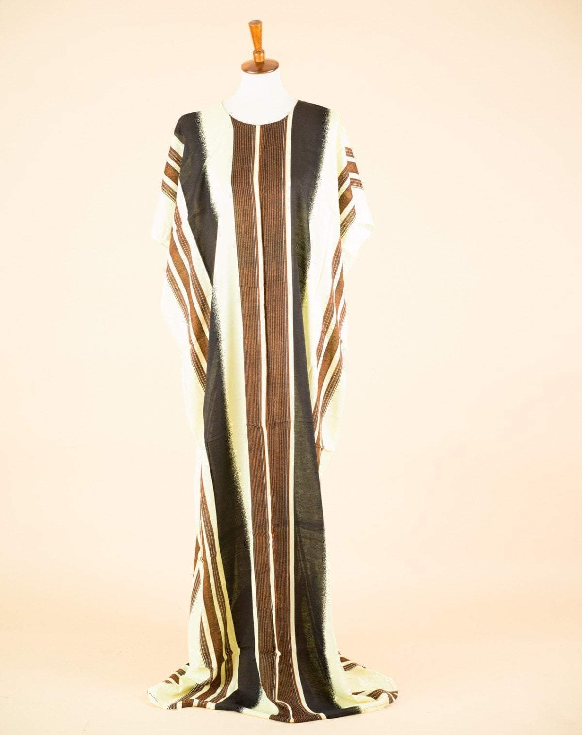 Mocha sawacil print bati dress Kabayare