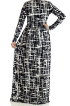 Modern Abstract Maxi Dress Kabayare