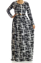 Modern Abstract Maxi Dress Kabayare