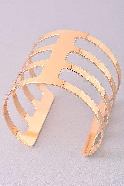 Modern Gold cuff bracelet Kabayare