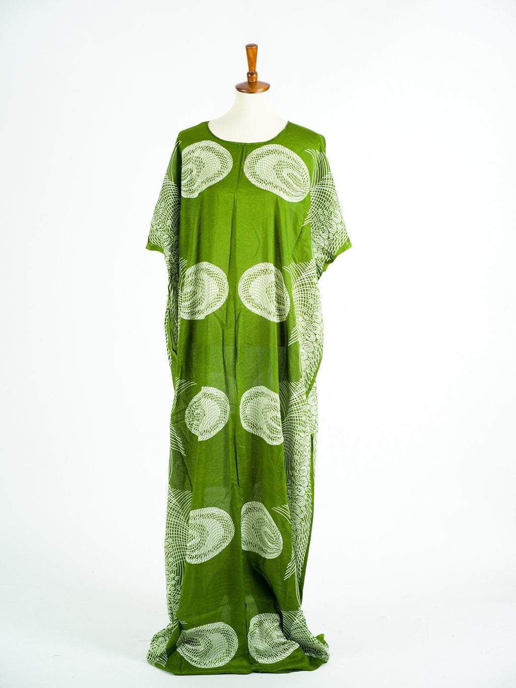 Money Green pattern bati dress Kabayare