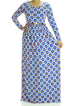 Moroccan print maxi dress Kabayare