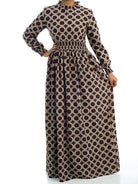 Moroccan scrunched maxi dress Kabayare